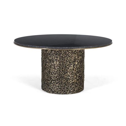 Pembroke Coffee Table - Black Marble - Round