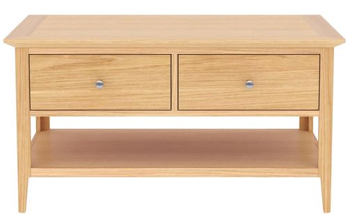 Selene Oak 2 Drawer Coffee Table