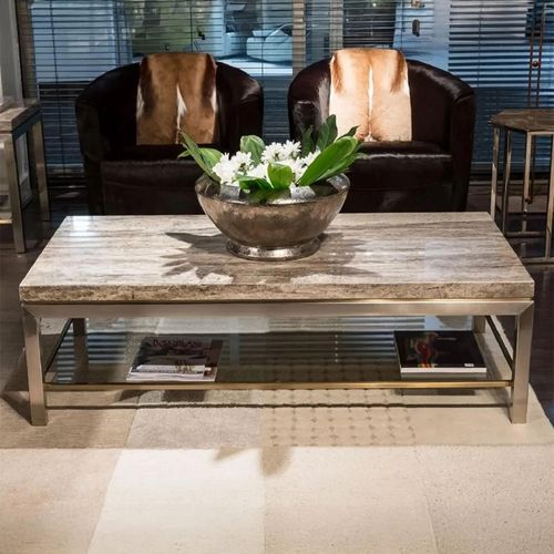 Stilo Occasional Table - Marble with Metal Base - Variation Available