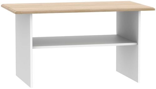 Victoria White and Riviera Oak Coffee Table
