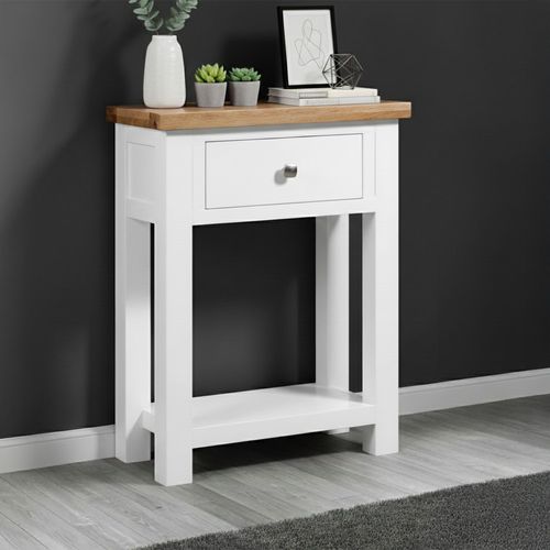 Lundy Console Table - 1 Drawer - White Painted