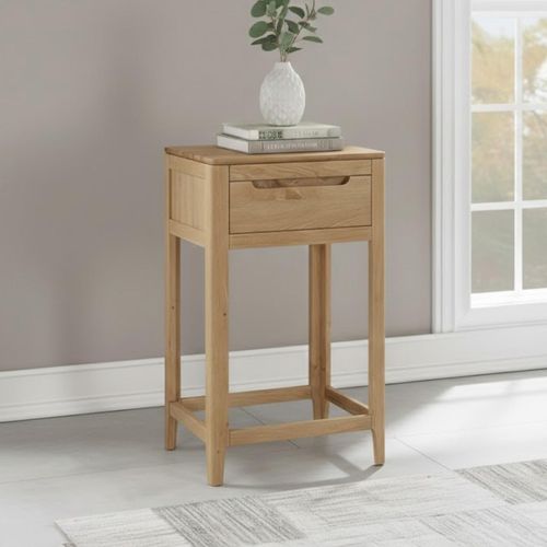 Dunmore Hall Table - 1 Drawer - Oak