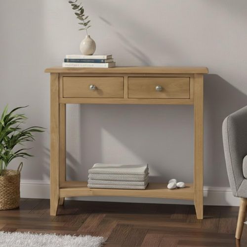 Kilkenny Console Table - 2 Drawer - Oak