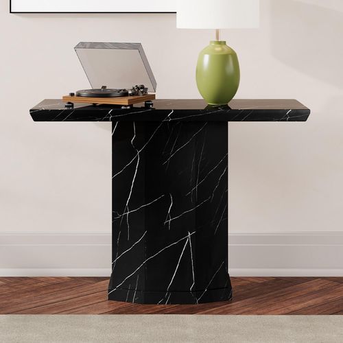 Naples Console Table - Black Marble