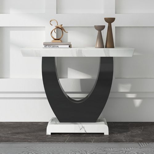 Madrid Console Table - White Marble
