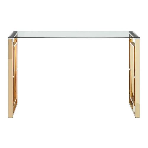 Clearance - Allure Console Table - Glass - Gold Base - FSS16606