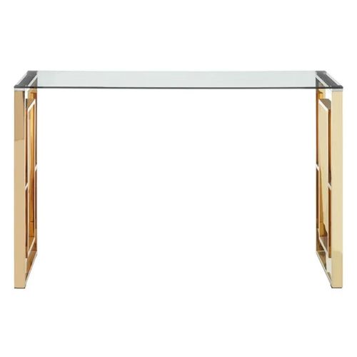 Clearance - Allure Console Table - Glass - Gold Base - FSS16606