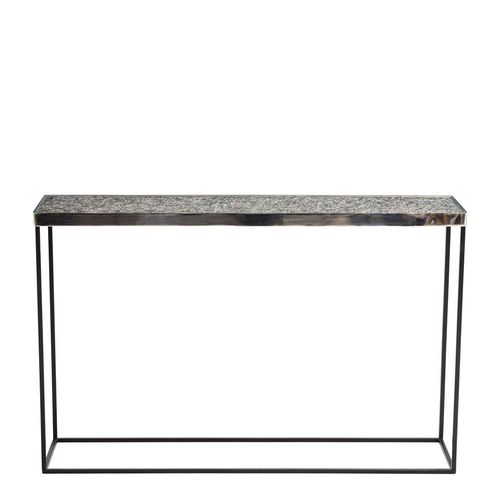 Akola Console Table - Glass and Silver