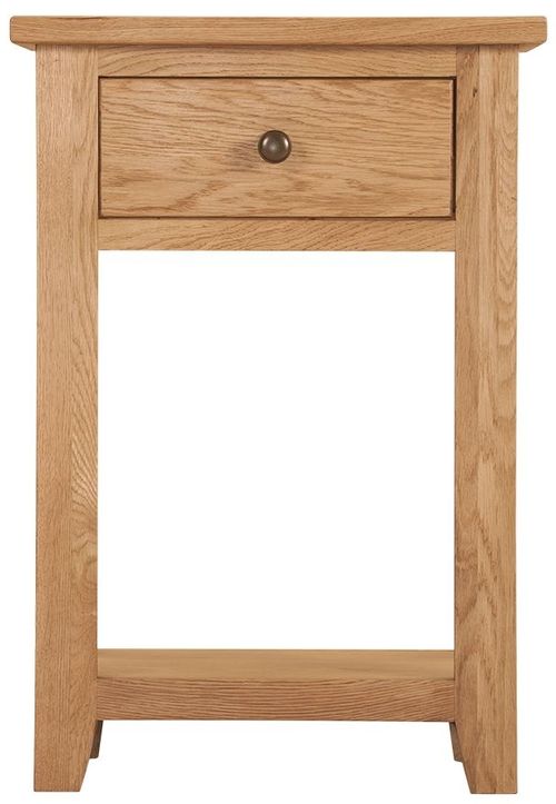 Appleby Petite Oak Console Table with 1 Drawer