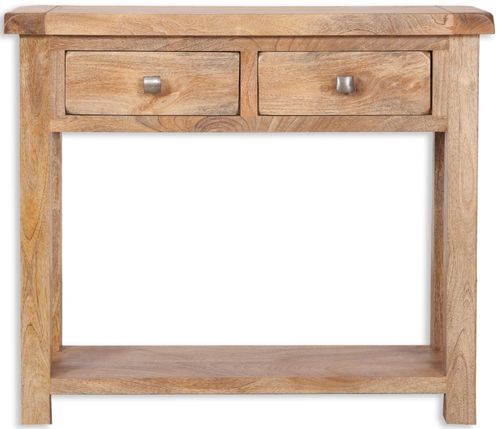 Bombay Solid Mango Wood 2 Drawer Console Table