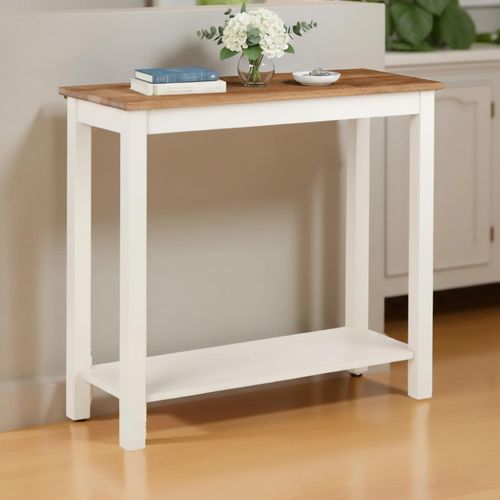 Coxmoor Console Table with Shelf - Ivory