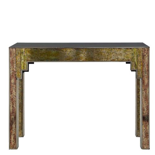 Deco Console Table - Antique Gold Wood