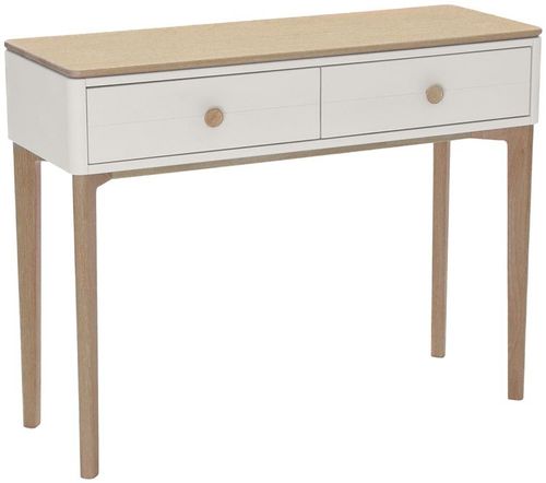 Marlow Console Table - 2 Drawer - Cashmere Oak
