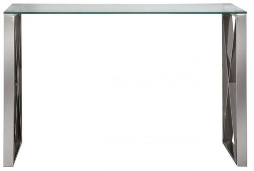 Zenith - Console Table - Glass and Chrome