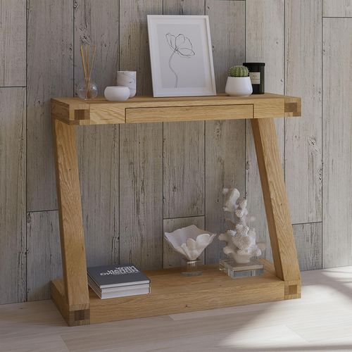 Z Designer Hall Table - Small - Oak