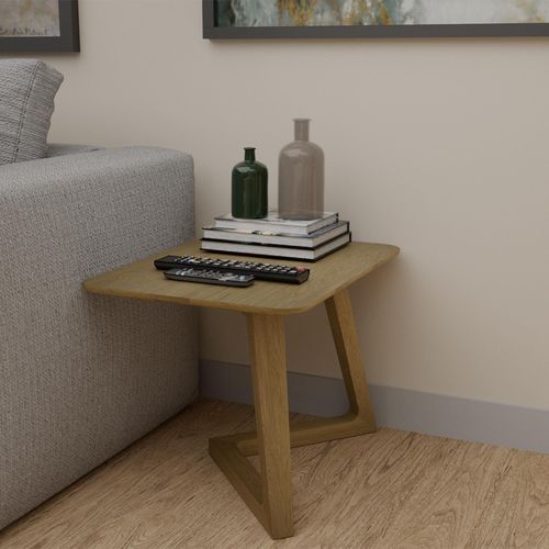 Danish V Oak Small Lamp Table