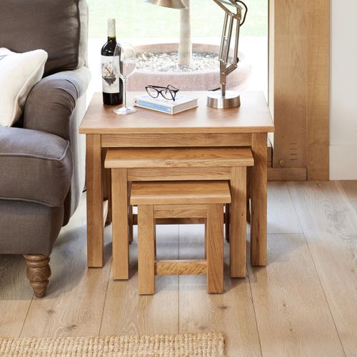 Martin Oak Nest of Tables