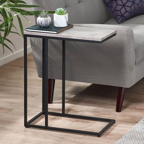 Staten Concrete Effect Side Table