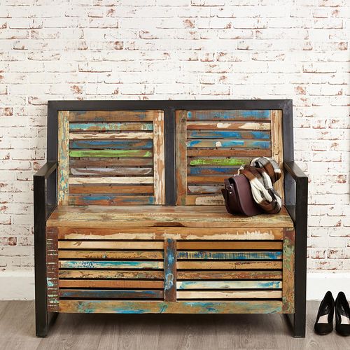 Urban Chic Reclaimed Storage Monks Bench