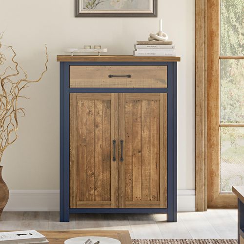 Spencer Blue 2 Door Shoe Cupboard