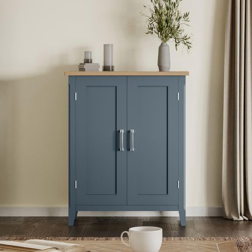 Stafford Blue 2 Door Shoe Cupboard