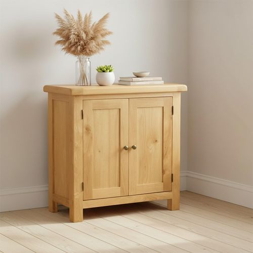 Salisbury Premium Small Cupboard - 2 Door - Oak