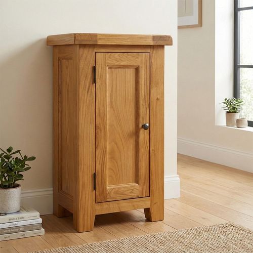 Somer Small Hall Cabinet - 1 Door - Oak