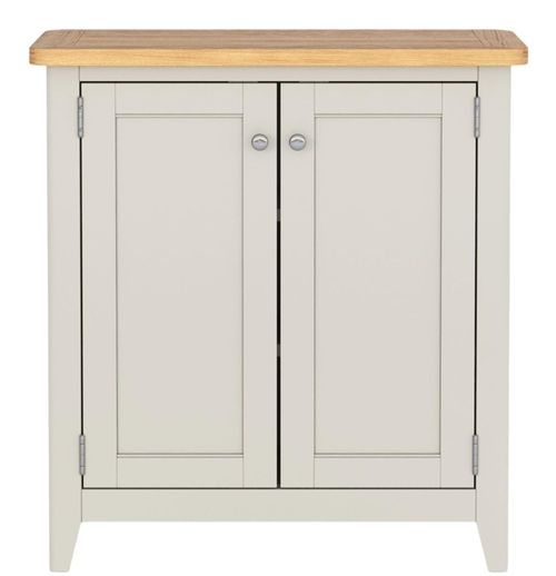 Arden Grey Painted Compact 2 Door Storage Cabinet