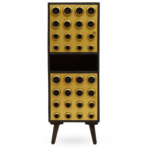 Arti Tall Cabinet - 2 Door - Black - Mango Wood