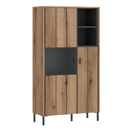 Arundel Oak Effect 2 Door Display Cabinet