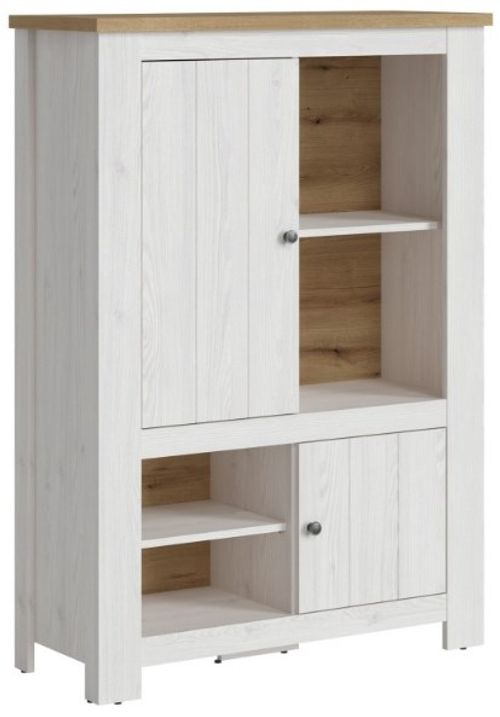 Celesto White 2 Door Low Cabinet
