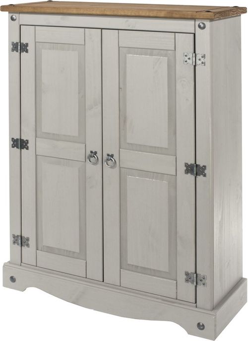 Corona Grey Mexican Pine 2 Door Cupboard