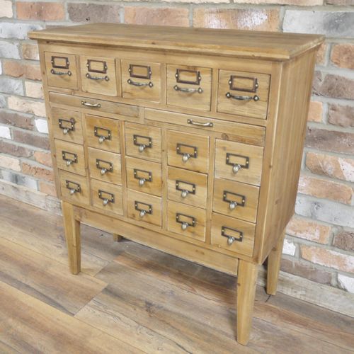 Apothecary Cabinet - 1 Door - Multi Drawer - Wooden