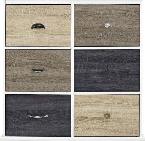 Merced 6 Door Storage Cabinet in White - 5072096UK