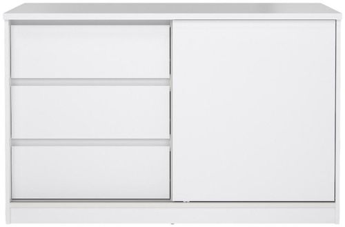 Naia White Gloss 1 Sliding Door Storage Unit