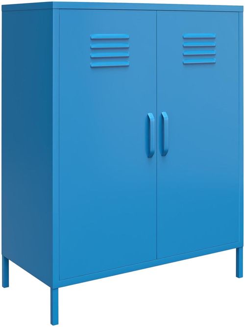 Nowata Cache Blue 2 Door Locker Storage Cabinet - 3384810COMNUK