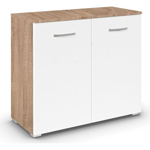 Aditio Cupboard - 2 Door - Sonoma Oak & Alpine White