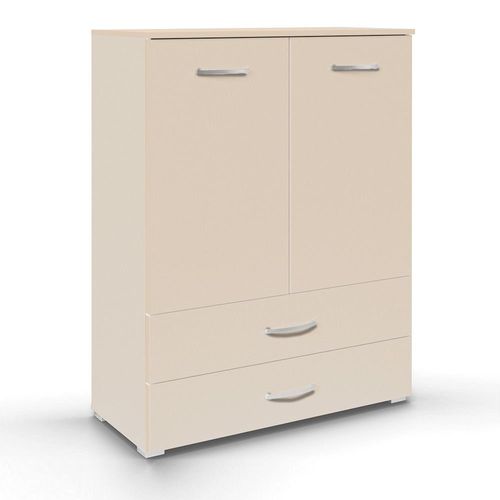 Rauch Aditio 2 Door Cupboard with 2 Bottom Drawer - Champagne