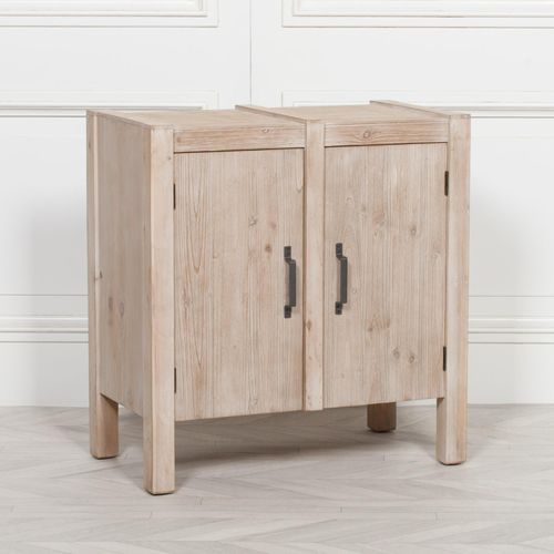 Rustic Wood Cupboard - 2 Door