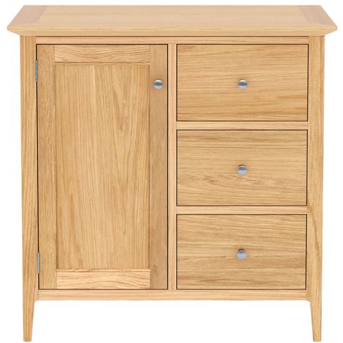 Selene Oak 1 Door 3 Drawer Hall Cabinet