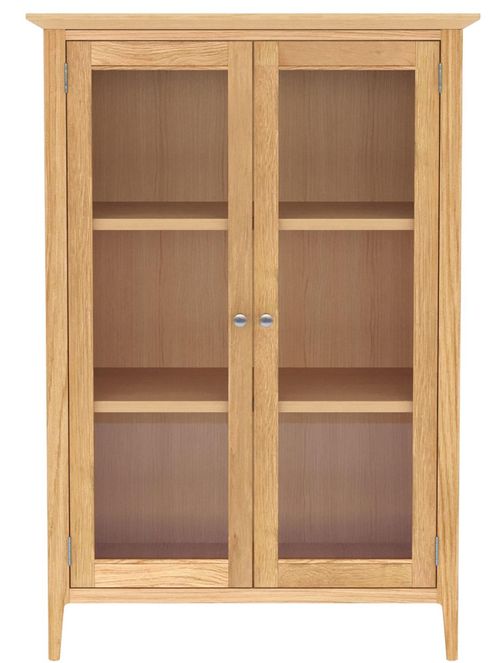 Selene Oak Glazed Hall Cabinet