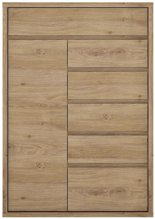 Shetland Oak Effect 1 Door Cabinet