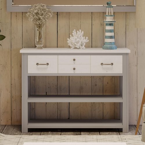 Gosford Reclaimed Wood 4 Drawer Console Table