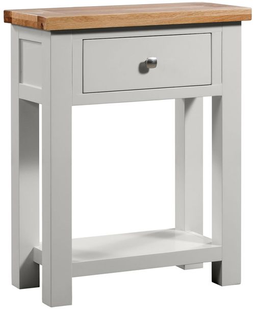 Lundy Grey Painted 1 Drawer Console Table