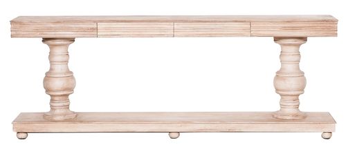 Mango Wood 2 Drawer Extra Large Console Table