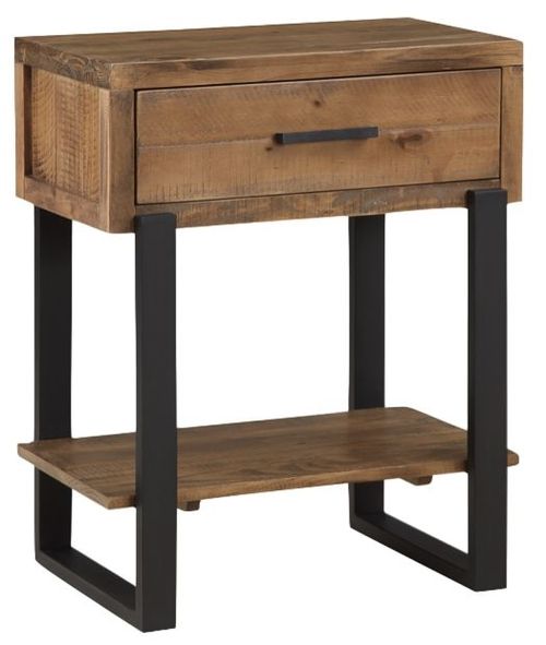Pembroke Rustic Pine 1 Drawer Console Table
