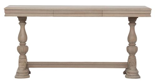 Rustic Wood 1 Drawer Large Console Table