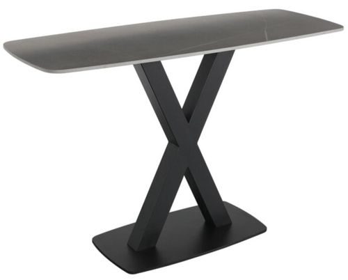 Vernal Grey Sintered Stone Console Table