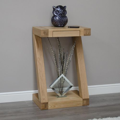 Ziggy Oak Small Console Table