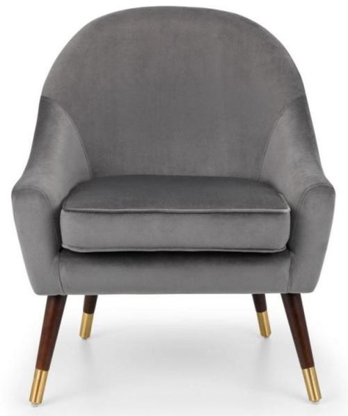 Elliot Grey Fabric Armchair